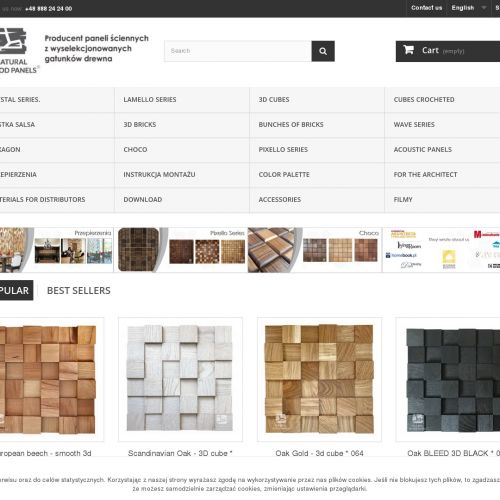 Drewniany dyfuzor akustyczny