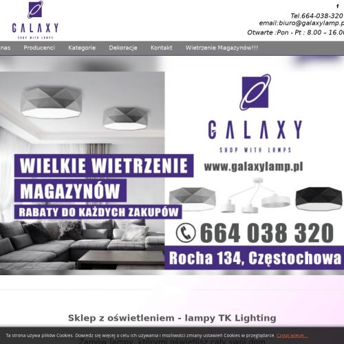 Lampy wiszące tuby w Częstochowie