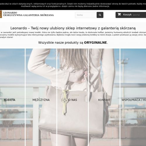 Torebka skórzana damska