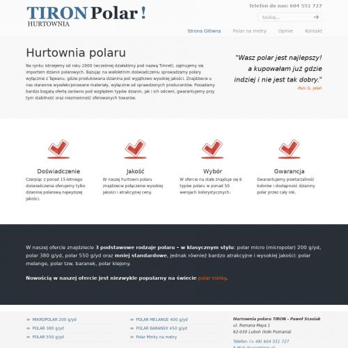 Materiał polar na metry