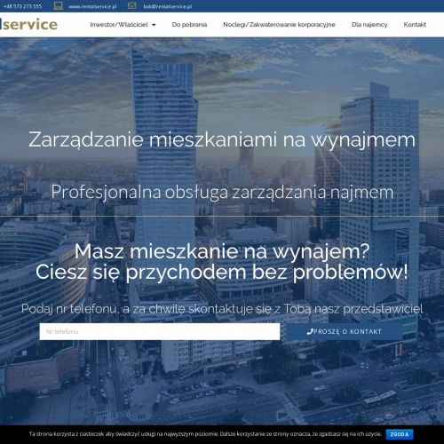 Warszawa - zlecenie wynajmu mieszkania agencji