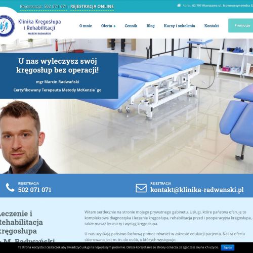 Warszawa - masaż na ból pleców mokotów