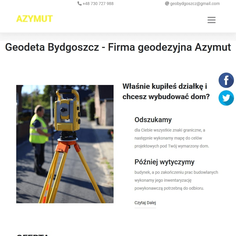 Geodezyjne obsługi budów Bydgoszcz