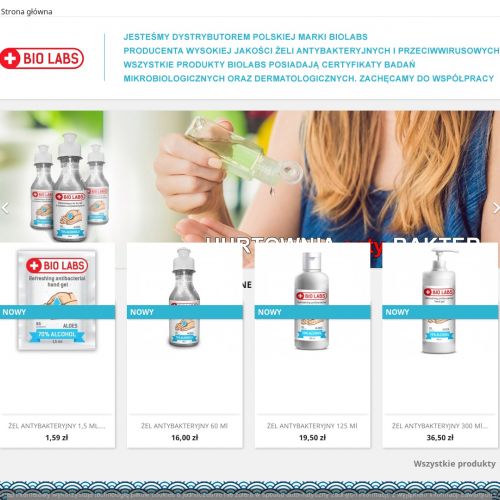 Żel antybakteryjny w saszetkach