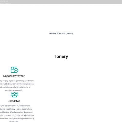 Tonery do drukarek cena - Bielsko-biała