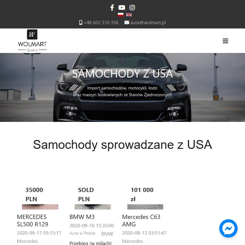 Import quadów z usa