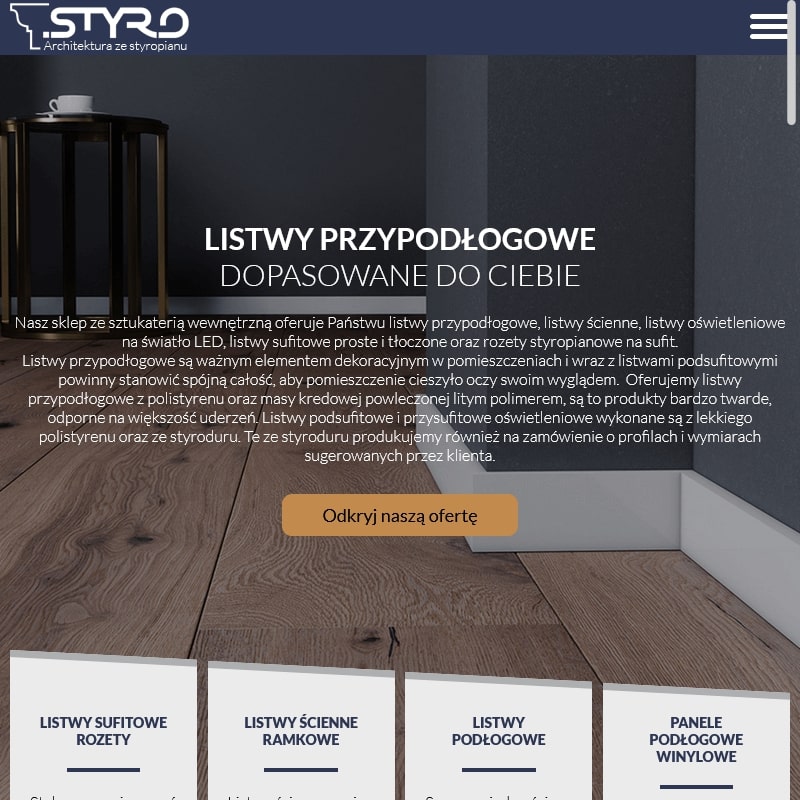 Producent listew przypodłogowych pcv