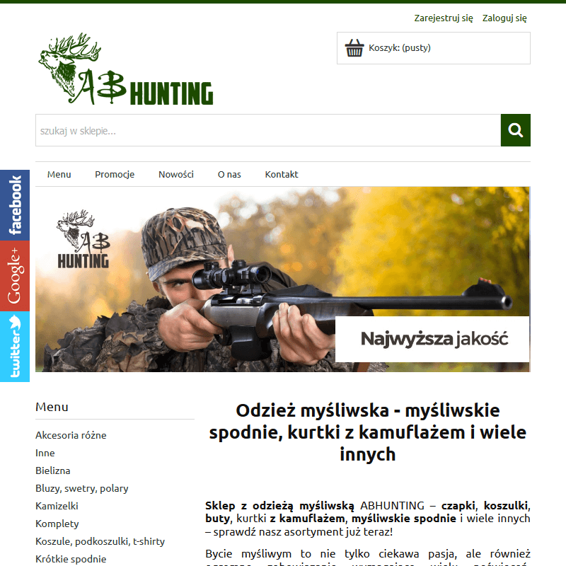 Myśliwskie spodnie kamuflaż real