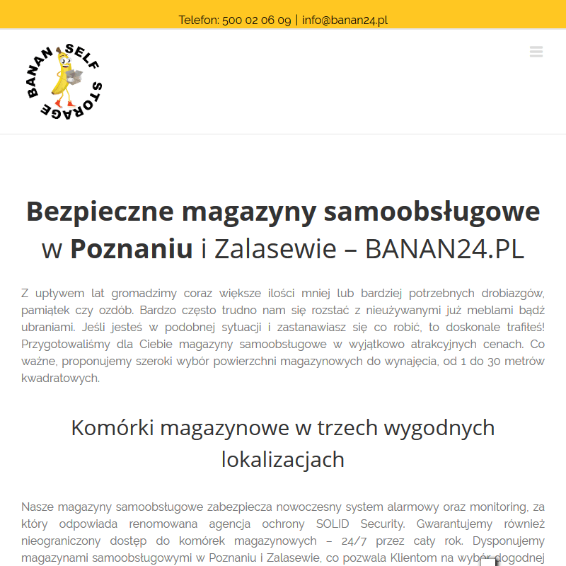 Poznań - powierzchnie magazynowe do wynajęcia