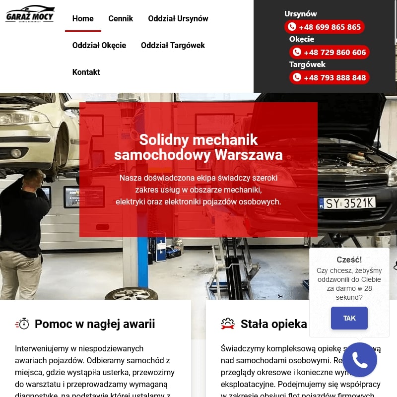 Wymiana oleju ursynów w Warszawie