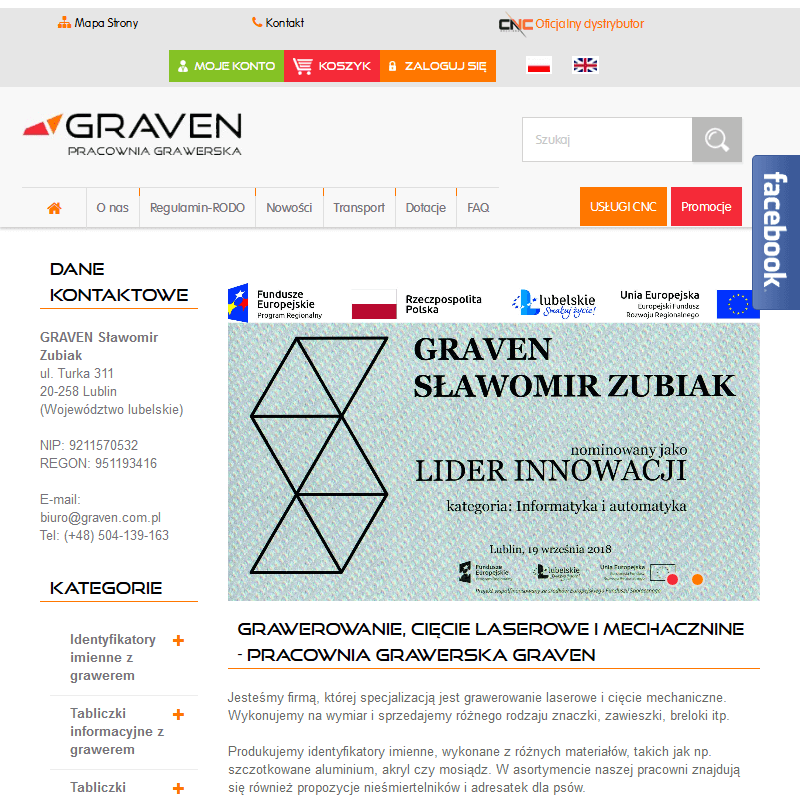 Grawerowanie laserowe - Lublin