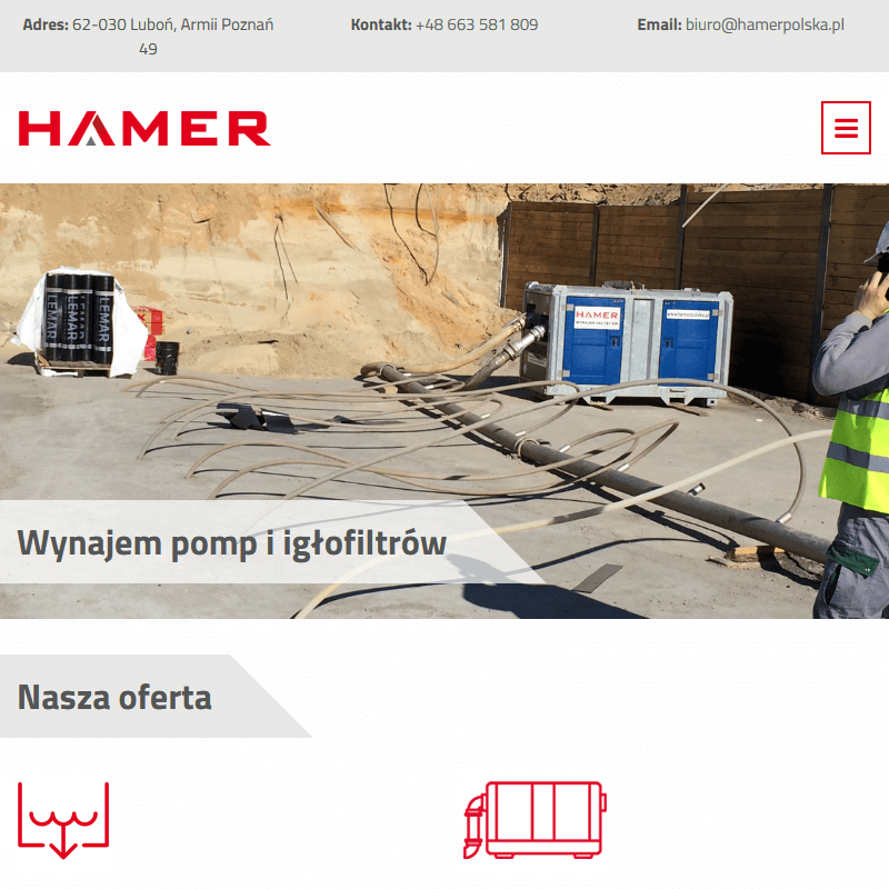 Poznań - instalacje igłofiltrowe