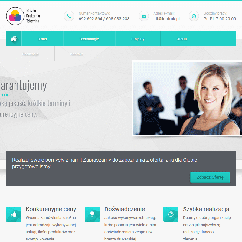 Nowoczesna drukarnia tekstylna w Łodzi