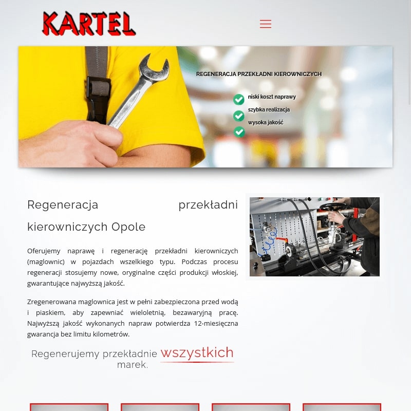 Regeneracja przekładni kierowniczej w Nysie