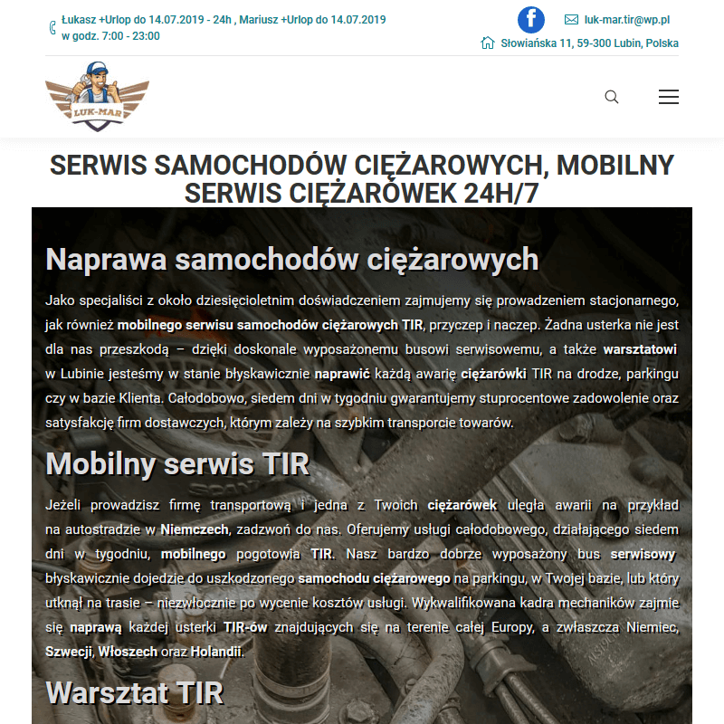 Warsztat tir w Lubinie